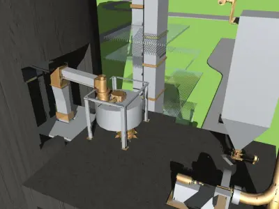 Surma Cement- Control Feed Silo Free 3D model