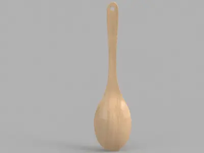 Wooden Kitchenware Collection 3D model