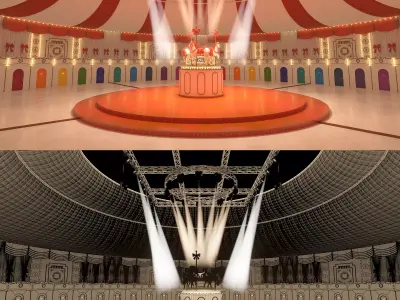 Squid Game scene collection 3D Model Pack