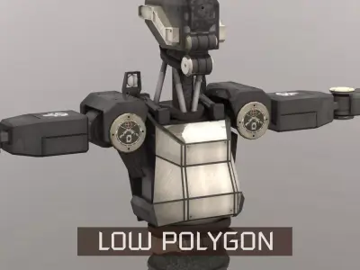 Sentinel Bot LP Low-poly 3D model