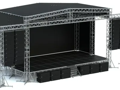 Concert Stage 02 3D model