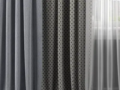 Curtain Set 302 3D model