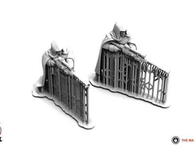 Feudal Guard Skirmisher Team 3D print model