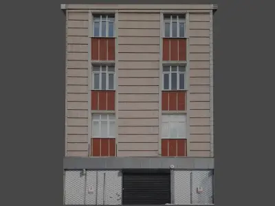 Architectural Building-11 Low-poly 3D model