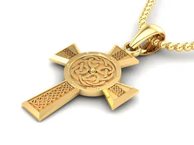 Light Gold Cross New Design  CP 16 3D print model