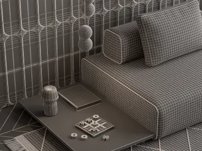 Living room collection 01 3D Model Pack