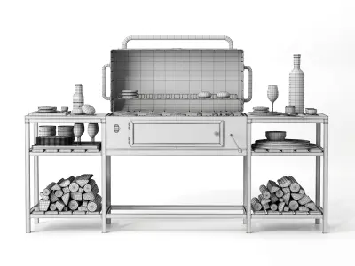 Barbecue 11 3D model