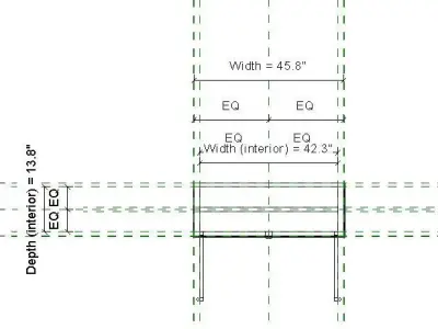 Cabinet Revit Family 3D model