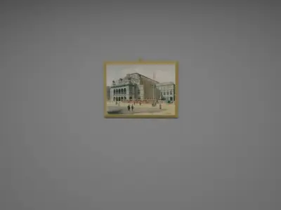 Painting by adolf hitler Free low-poly 3D model