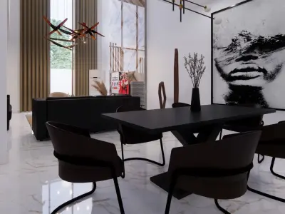 CONTEMPORARY LIVINGROOM 3D model