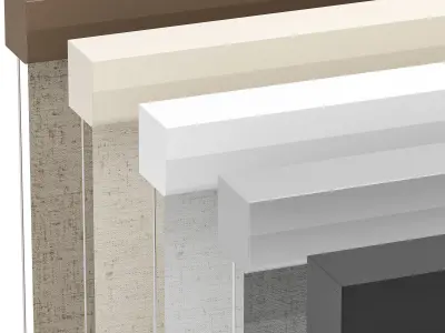 Roller Blinds Set 03 3D model