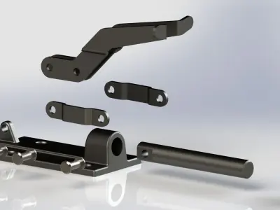 Clamp metal Free 3D model