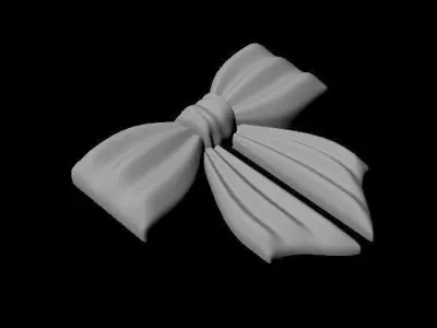 Central decor ornament for furniture 3D model 1091