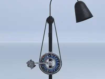 Bike Pedal Desk Lamp  3D model