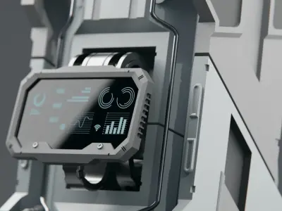 Console Sci-Fi Low-poly 3D model