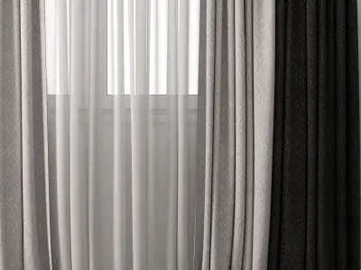 Curtain 28 3D model purchase