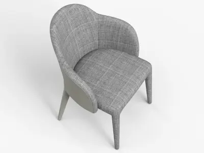 Fendi Chair Cream Suit - PBR Low-poly 3D model