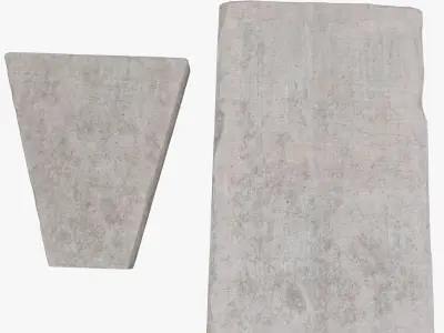 Old concrete 3D model