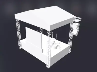 Box truss Free 3D model