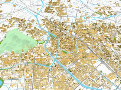 WuXi City urban planning maquett  building 3D Topography 3D model