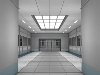 Sci Fi Interior 3D model 43
