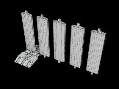 Modular routing boards pack Low-poly 3D model