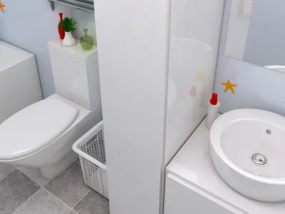 bathroom interior 4 3D model