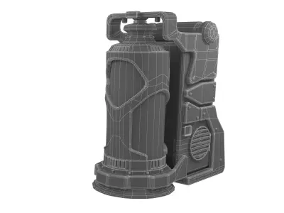 Deep Sleep Capsule Low-poly 3D model