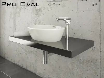 Laufen Pro Oval 812964 3D model