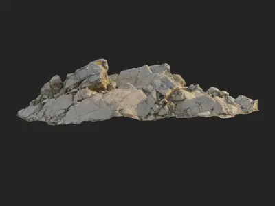 3d scanned rock cliff G2 3D model