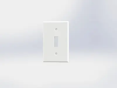 Light Switch Cover Plate Free 3D model