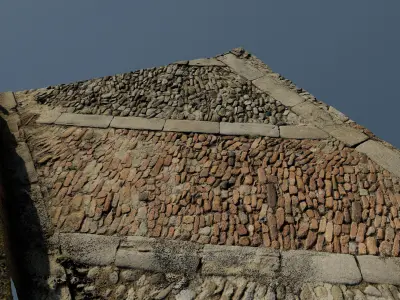 scanminicobble02 cobblestone path 3D model