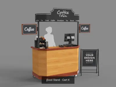 Food Stands - Carts 3D Model Pack