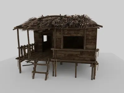 Beach Hut 3D model