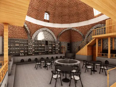 Pasa Hammam Bath Diyarbakir  Real Scale Architectural 3D Model 3D model