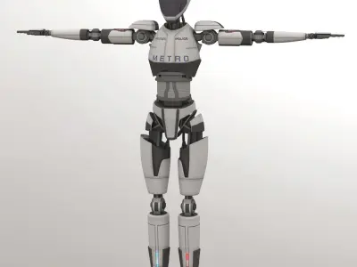 Police Bot 3D model