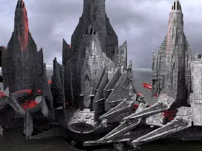 Ocean Base interceptor Kit bash 3D model