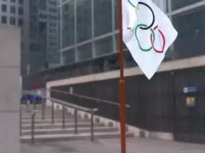  olympic games flag 3D model