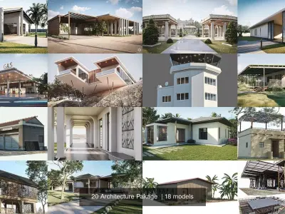 20 Architecture Pakage  3D Model Pack