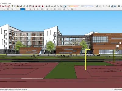 Sketchup School and University K1 3D model