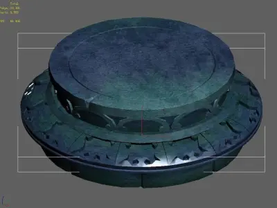 Demon Palace - Religion - Buddha base 001 3D model