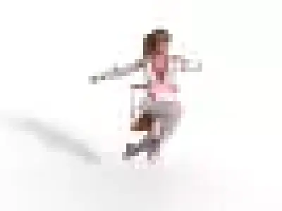 3d pribt dancer flying in air Free 3D print model