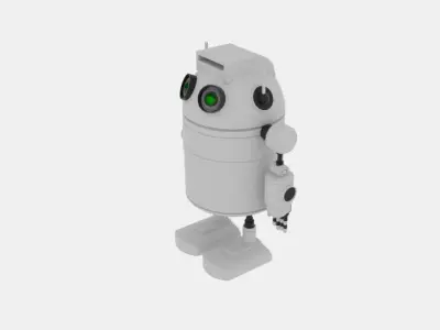  Robo Cylinder White 3D model