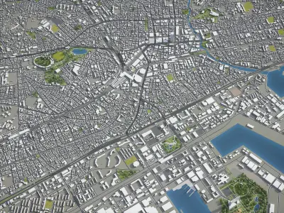  Chiba Low-poly 3D model