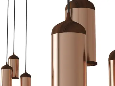 COPPER pendant light 3D model