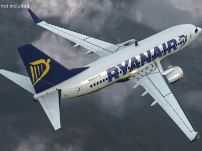  Ryanair Boeing 737-700 with Interior 