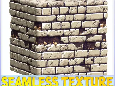 Stylized Wall Seamless Texture Texture 129
