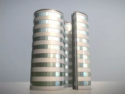 City Building Design S-1-5 Low-poly 3D model