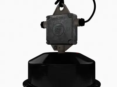 360volt Linz industrial pendant lamp 3D model