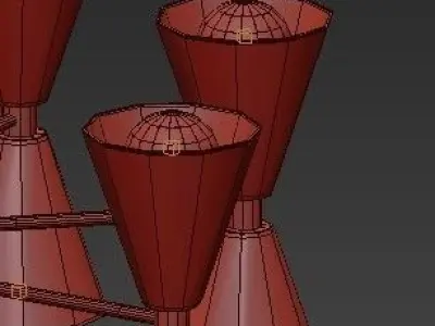 CAIRO CHANDELIER BLACK AND GOLD 3D model purchase